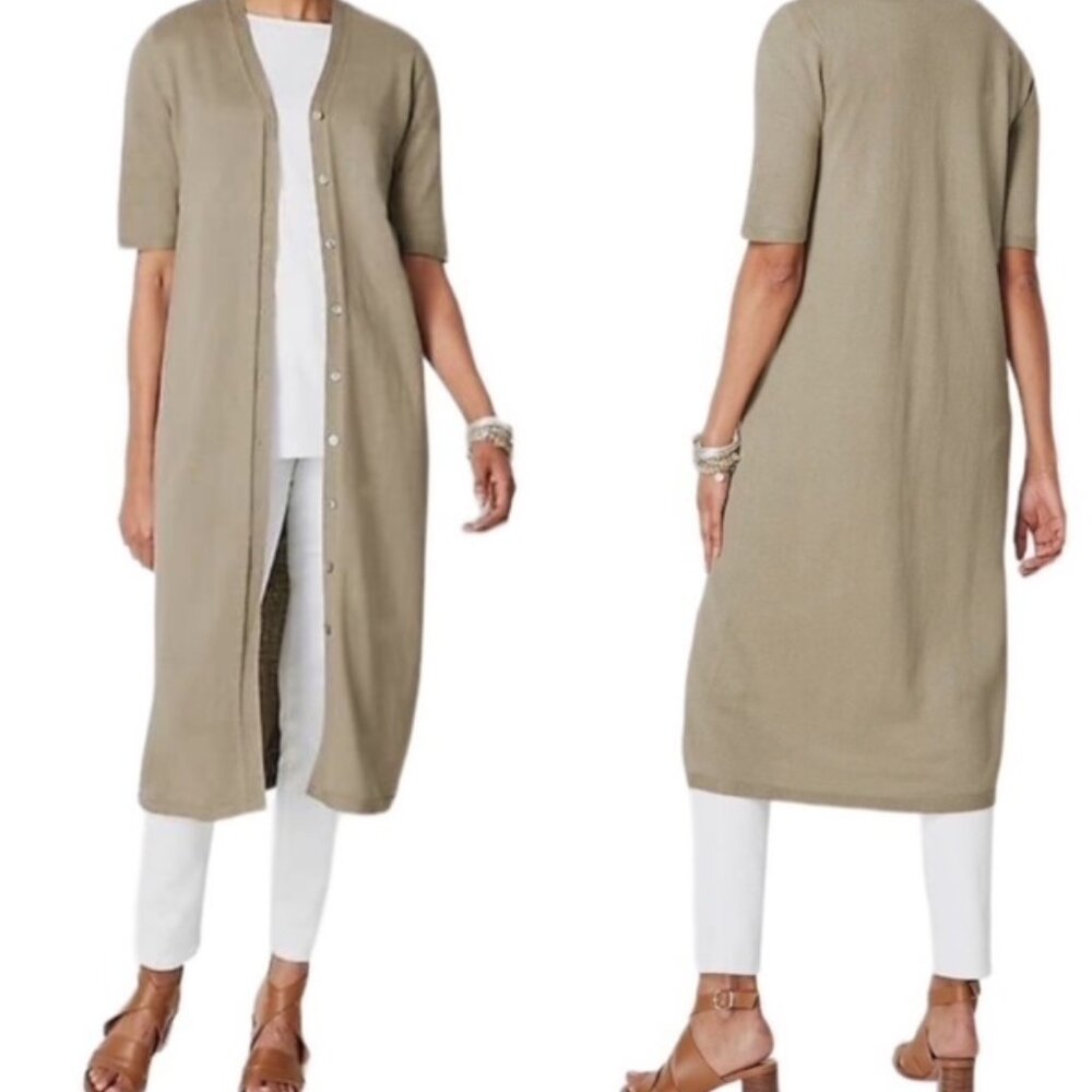 J. Jill Duster/V-neck Cardigan/Topper BNWOT